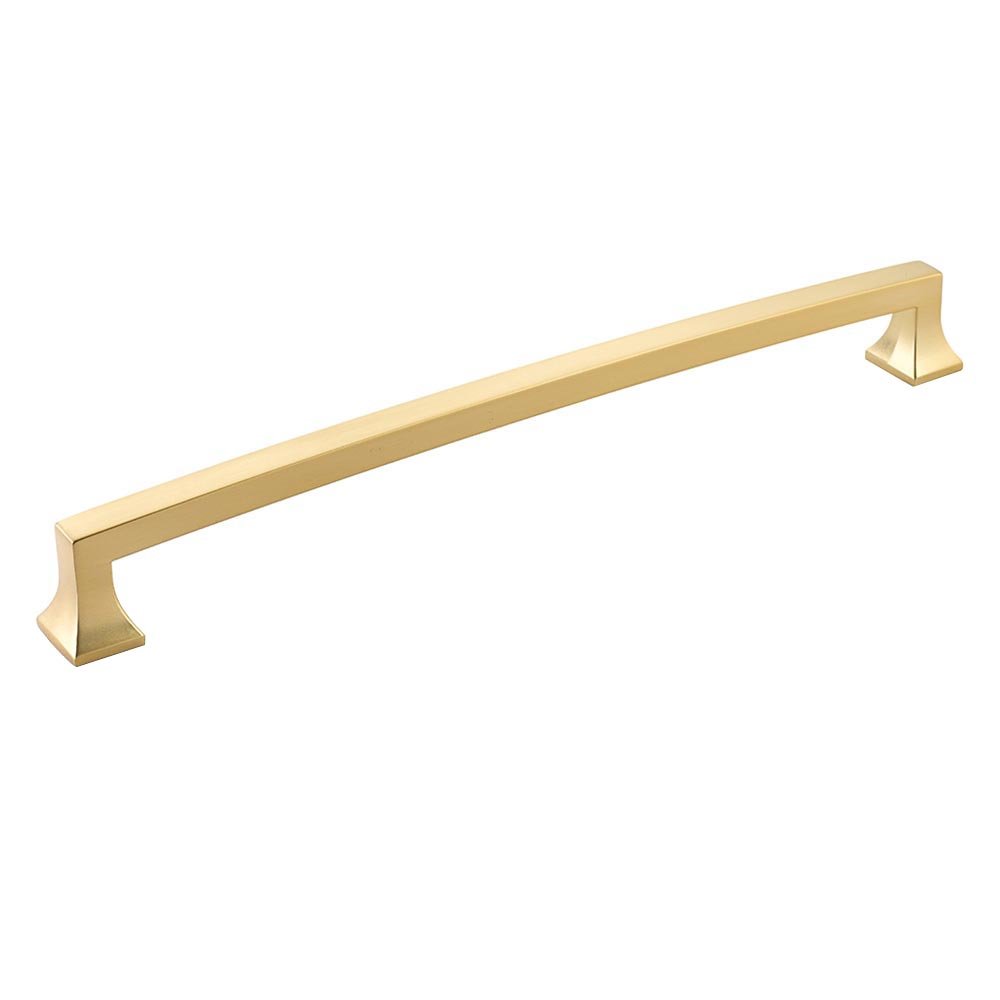 15" Centers Arched Appliance Pull in Signature Satin Brass