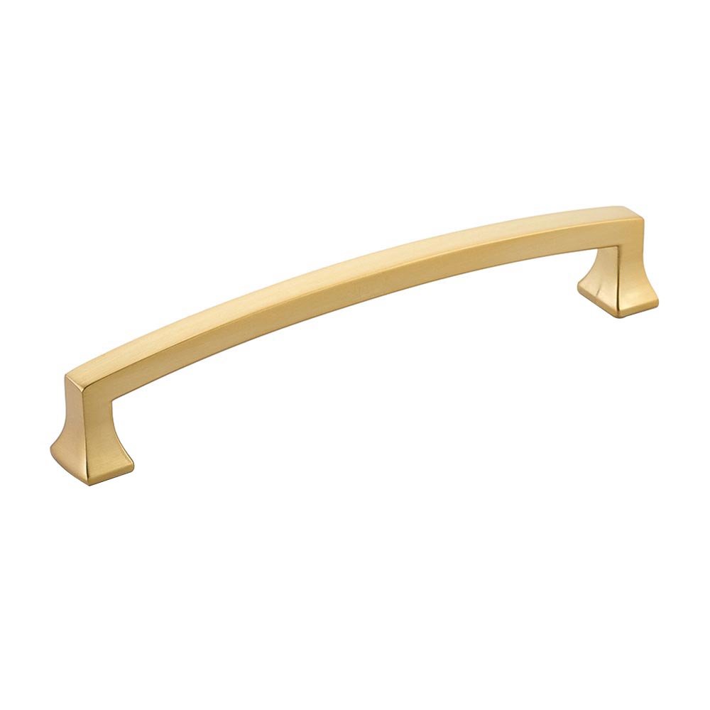 6" Centers Arched Pull in Signature Satin Brass