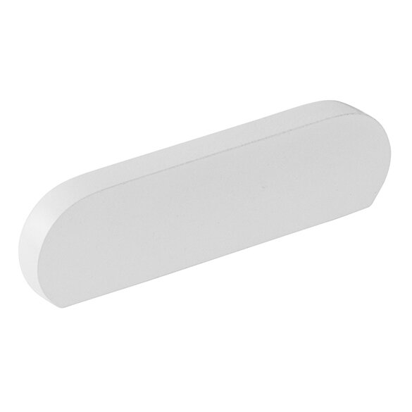 3" Centers Modern Oval Pull in Matte White