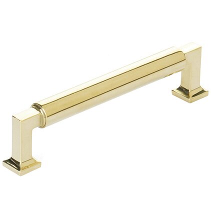 5" Centers Cabinet Pull in Unlacquered Brass