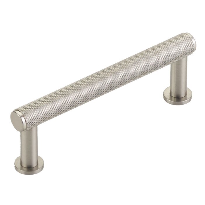 3 1/2" Centers Knurled Pull in Brushed Nickel