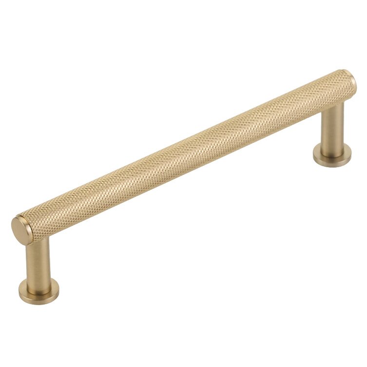 5" Centers Knurled Pull in Signature Satin Brass