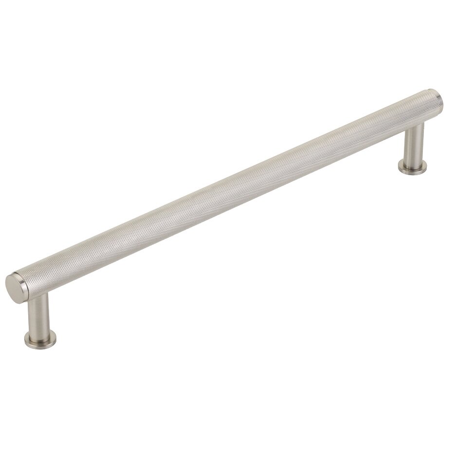 12" Centers Knurled Appliance Pull in Brushed Nickel