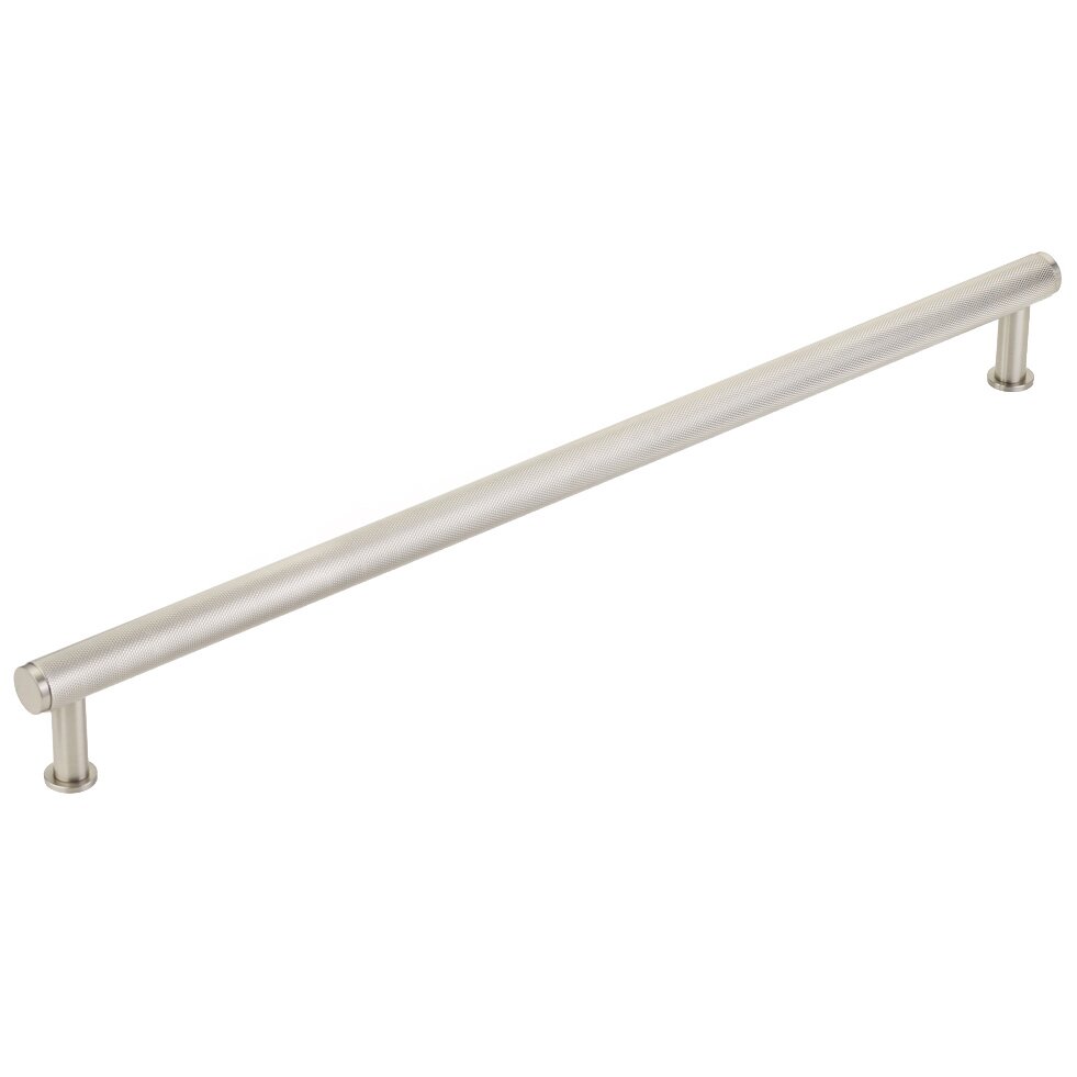 18" Centers Knurled Appliance Pull in Brushed Nickel