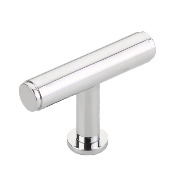 2" Long T-Knob in Polished Chrome