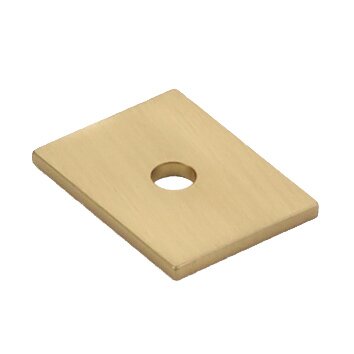 1" long Knob backplate in Signature Satin Brass
