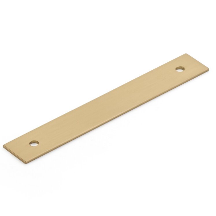 4" Centers Pull Backplate in Signature Satin Brass
