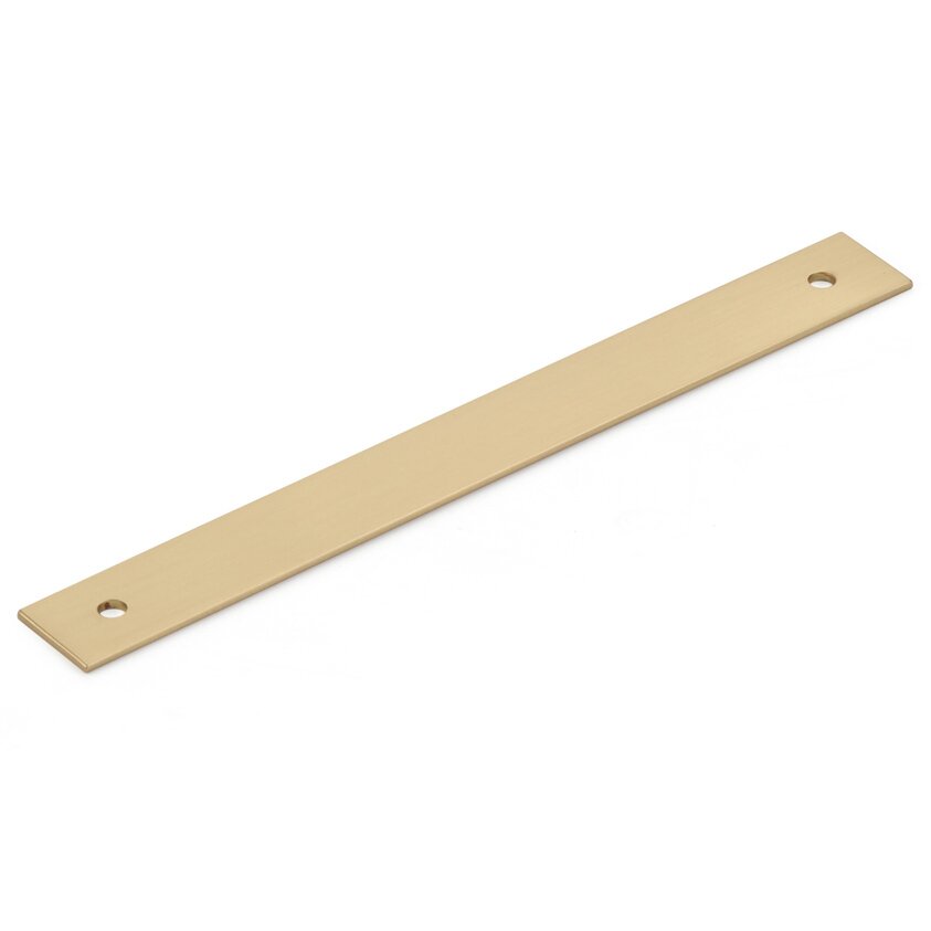 6" Centers Pull Backplate in Signature Satin Brass
