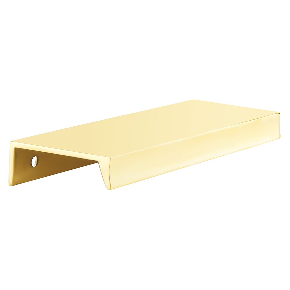 6 1/4" Long Edge Pull in Unlacquered Brass