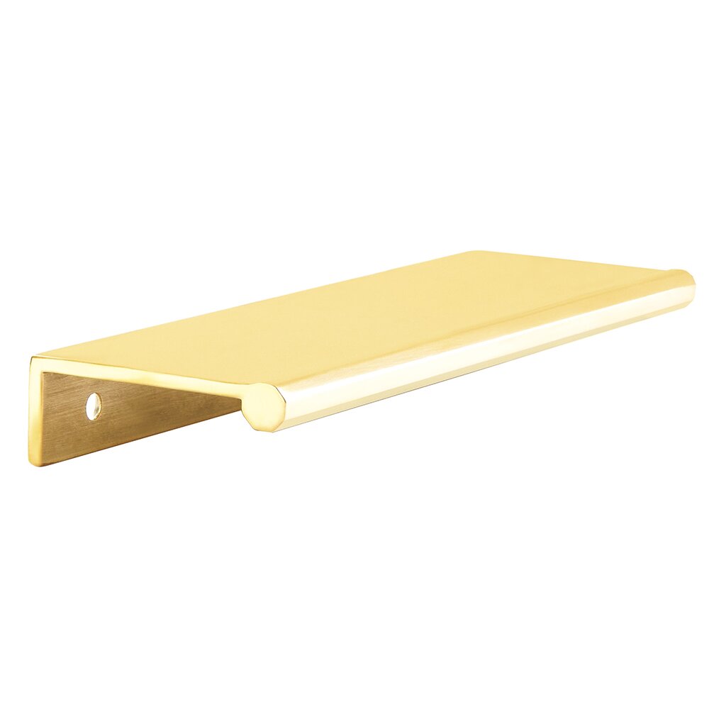 6 1/4" Long Edge Pull in Unlacquered Brass