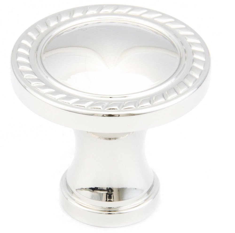 1 3/8" Round Rope Knob in Polished Nickel