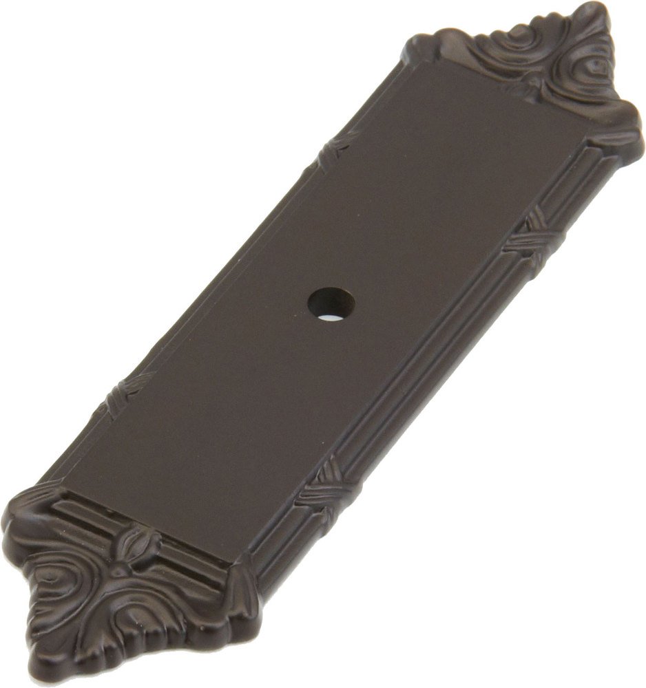 Solid Brass Oil Rubbed Bronze 4 1/4" x 1" Backplate