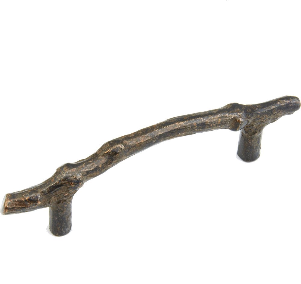 Antique Bronze 4" Center Twig Pull