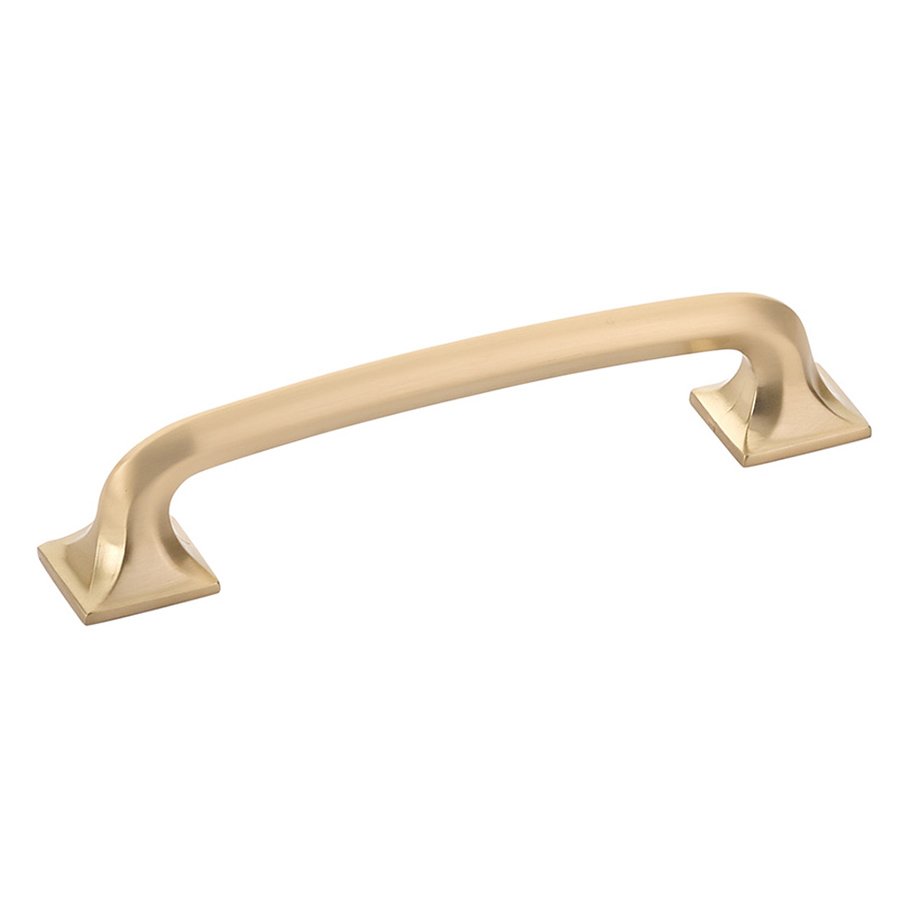 5" Centers Squared Handle in Signature Satin Brass