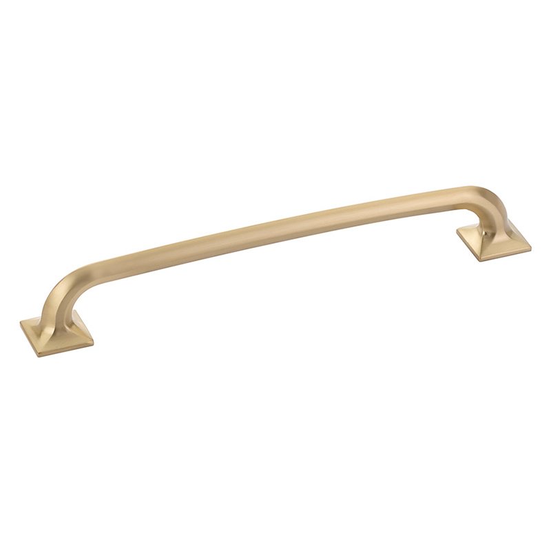 8" Centers Squared Handle in Signature Satin Brass