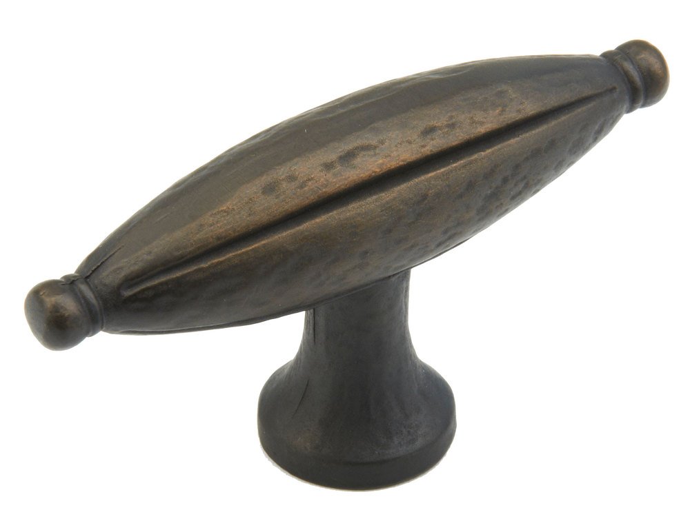 2 7/8" x 2/4" Oval Knob in Ancient Bronze