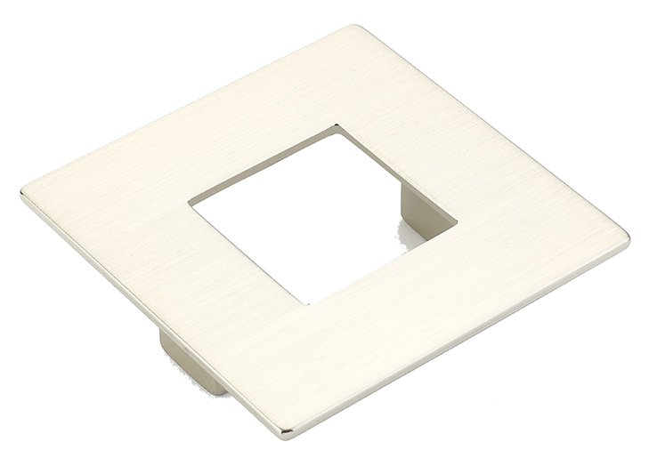 2 1/2" Centers Square Pull in Satin Nickel