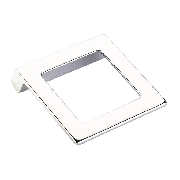 1 1/4" Centers Angled Square Pull in Polished Chrome
