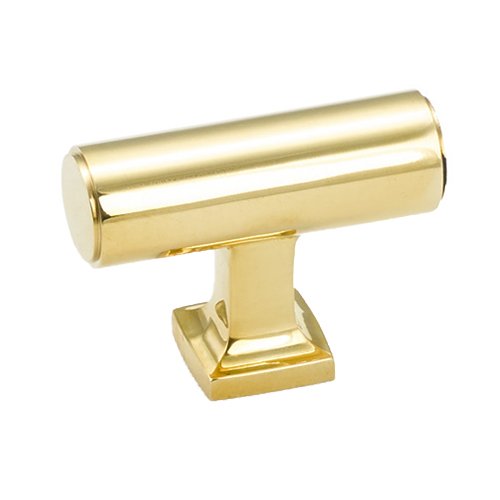 1 5/8" Long T-Knob in Unlacquered Brass