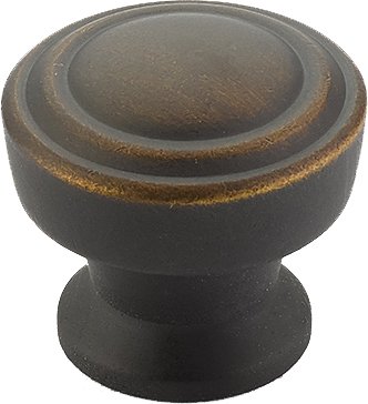 1 1/4" Diameter Round Knob in Ancient Bronze