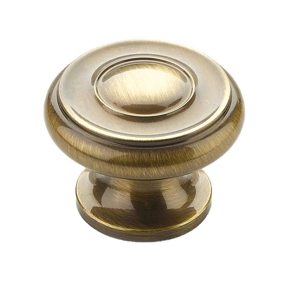 1 1/2" Knob in Antique Brass