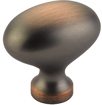 1 3/8" Oval Knob in Aurora Bronze