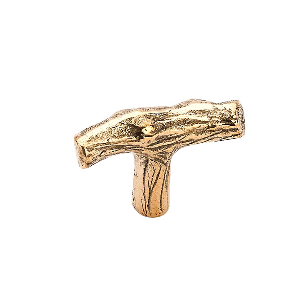 2" Long Twig Knob in Natural Bronze