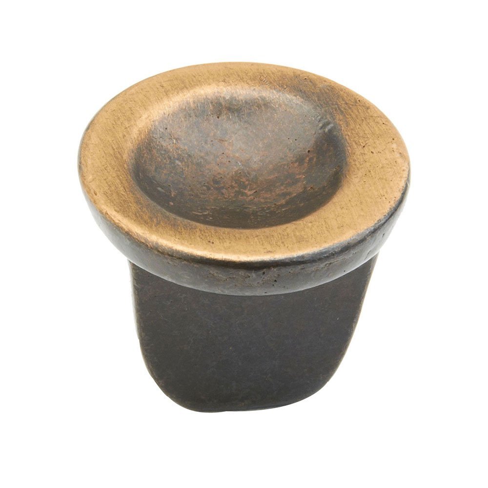 1 1/4" Round Concave Knob in Antique Bronze