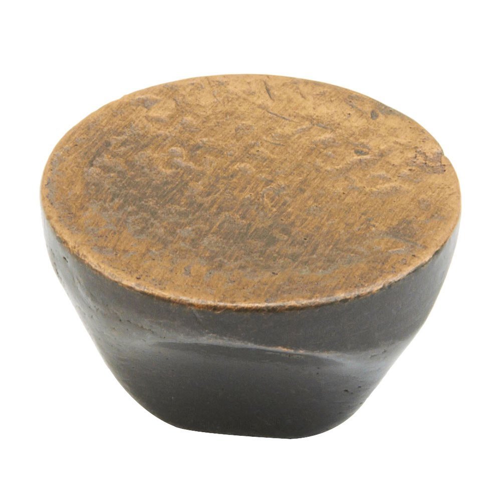 1 1/4" Round Textured Knob in Antique Bronze