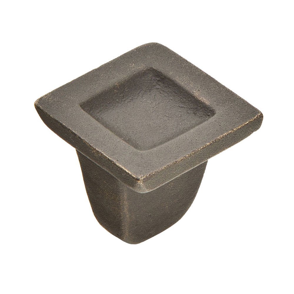 1 1/4" Square Concave Knob in Black Bronze