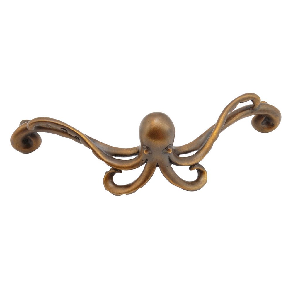 Solid Brass Octopus Pull in Estate Dover