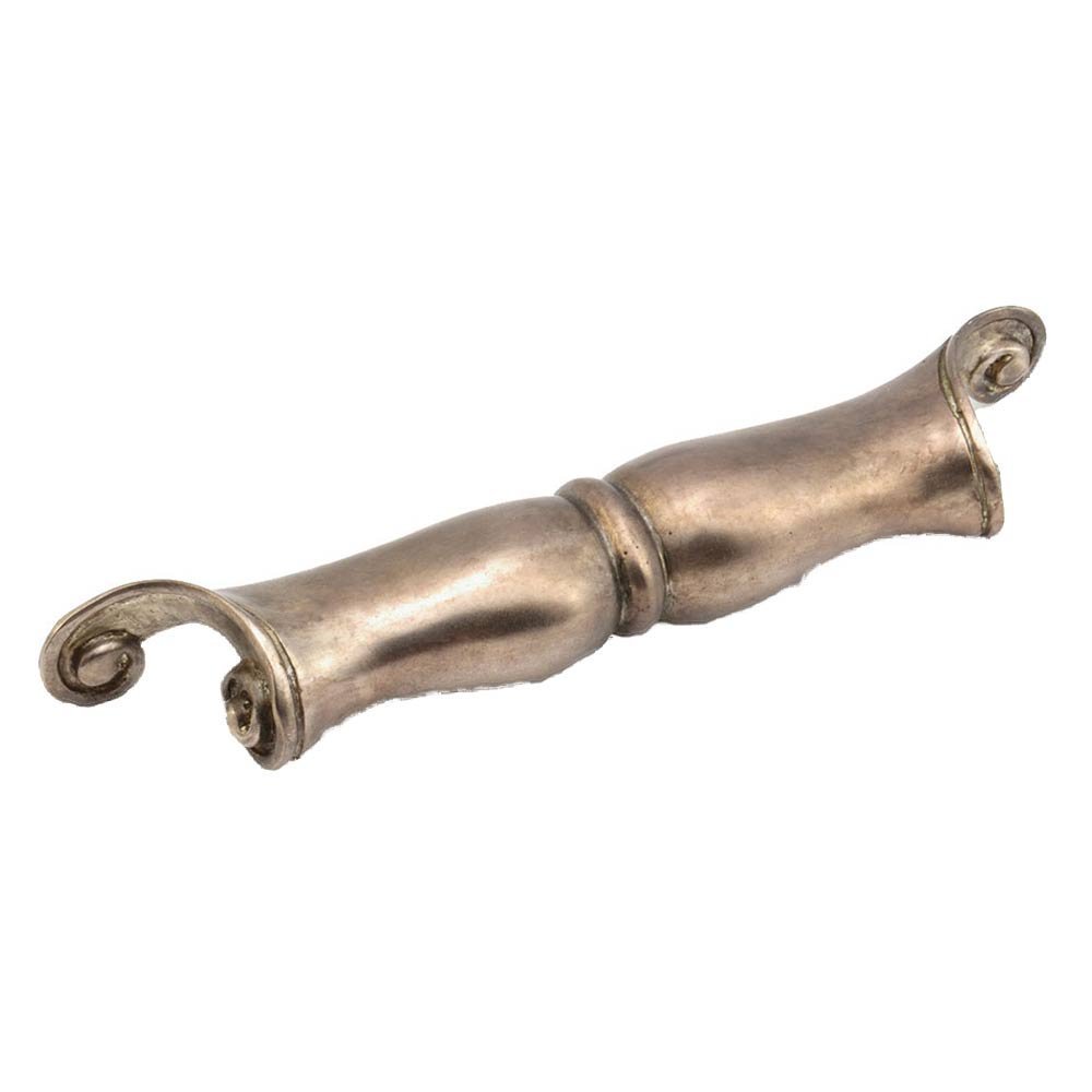 Solid Brass 6 1/2" Centers Cup Pull in Monticello Silver