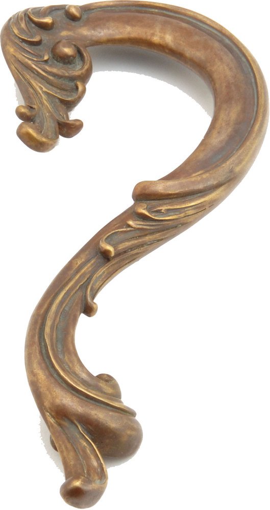 Solid Brass Large Pull (Right) in Monticello Brass