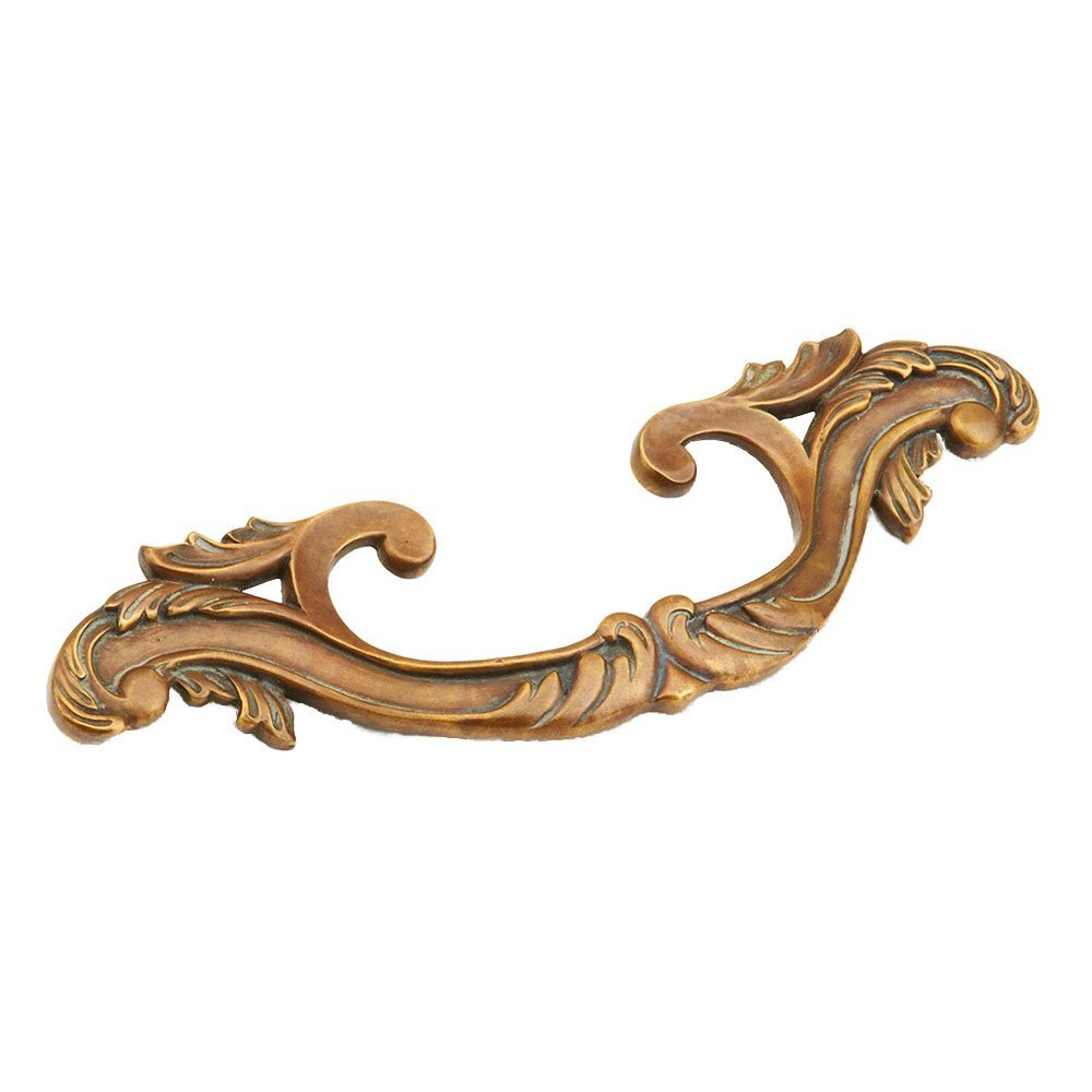 5 3/8" Centers Stationary Filigree Drop Handle in Monticello Brass